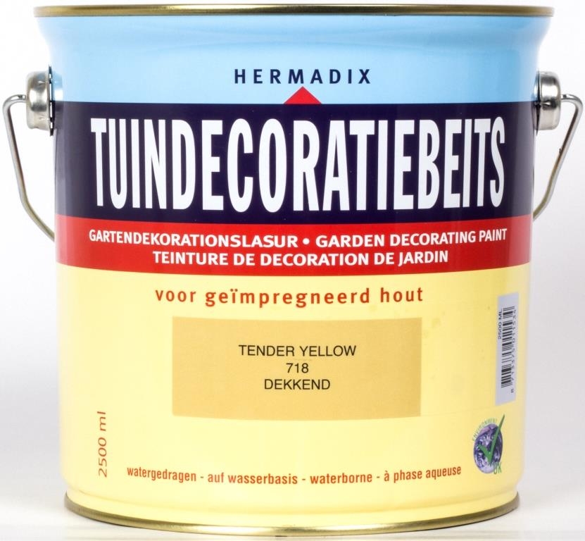 Hermadix | Tuindecoratiebeits 718 Tender Yellow | 2,5 L