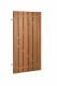Hardhouten poortdeur | Geschaafd | Stalen frame | 150 x 190 cm