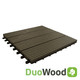 DuoWood | Easy-click tuintegel 30x30 | Lava | 4 stuks