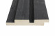 Dubbel Rhombusprofiel | Vuren | 2x Zwart Geimpregneerd | 27 x 145 mm | 300 cm