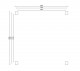 Aluminium overkapping met shutters | 300 x 300 cm | C1 | Met LED