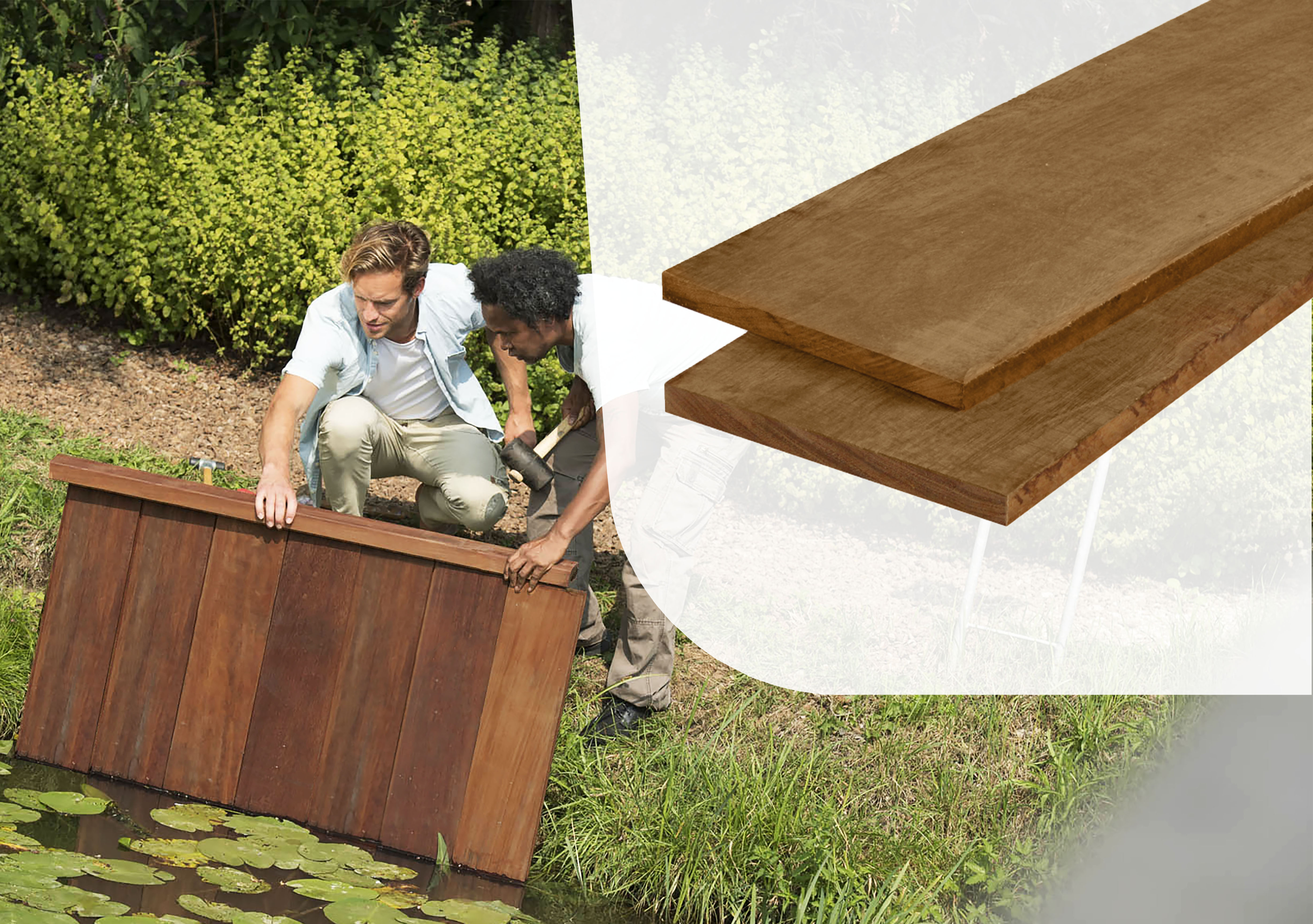 toediening Duwen Regenachtig Hardhouten plank | AVE | 20 x 200 mm | 400 cm