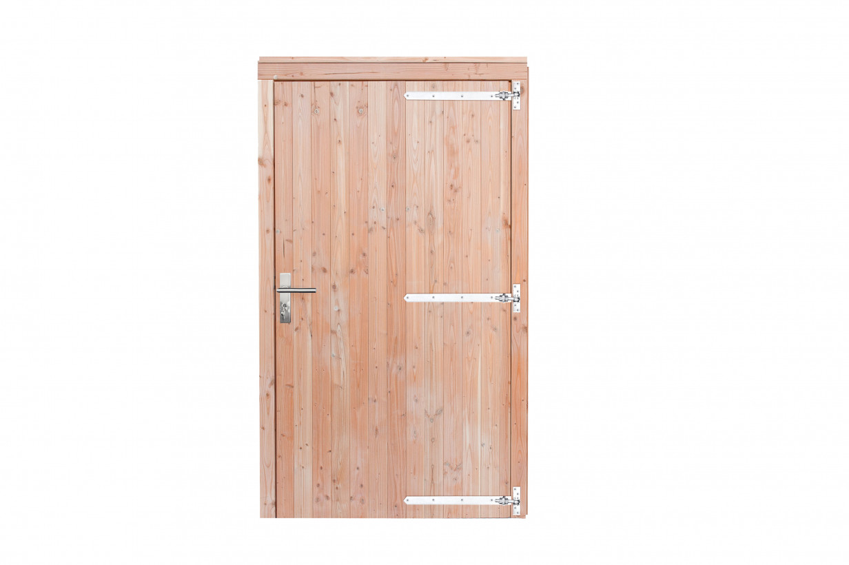 Woodvision enkele brede deur dicht douglas, rechtsdraaiend, 110 x 215 cm
