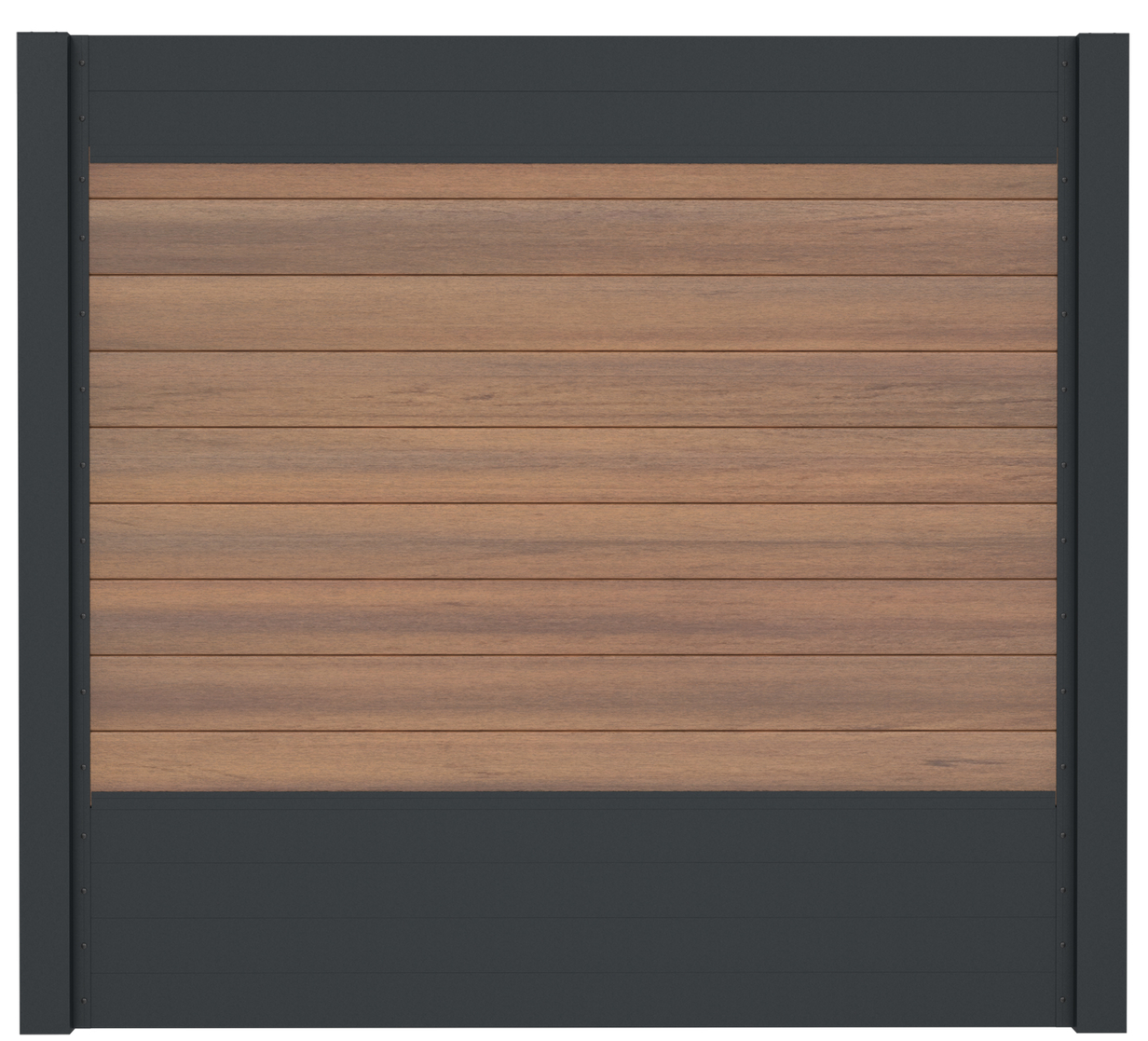 IdeAL | Scherm Antraciet- Symmetry Warm Sienna | 180x180 cm | 9-planks