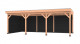 Westwood douglas overkapping comfort, 750 x 350 cm, combinatie 3, zweeds rabat