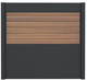 IdeAL | Scherm Antraciet- Symmetry Warm Sienna | 180x200 | 6 planks