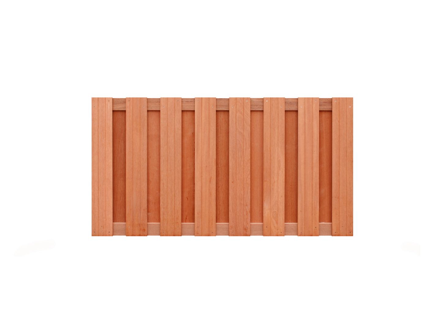 Schutting hardhout geschaafd, 17-planks, 90 x 180 cm