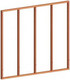 Trendhout | Regelpakket L | Wandmodule potdekselplanken