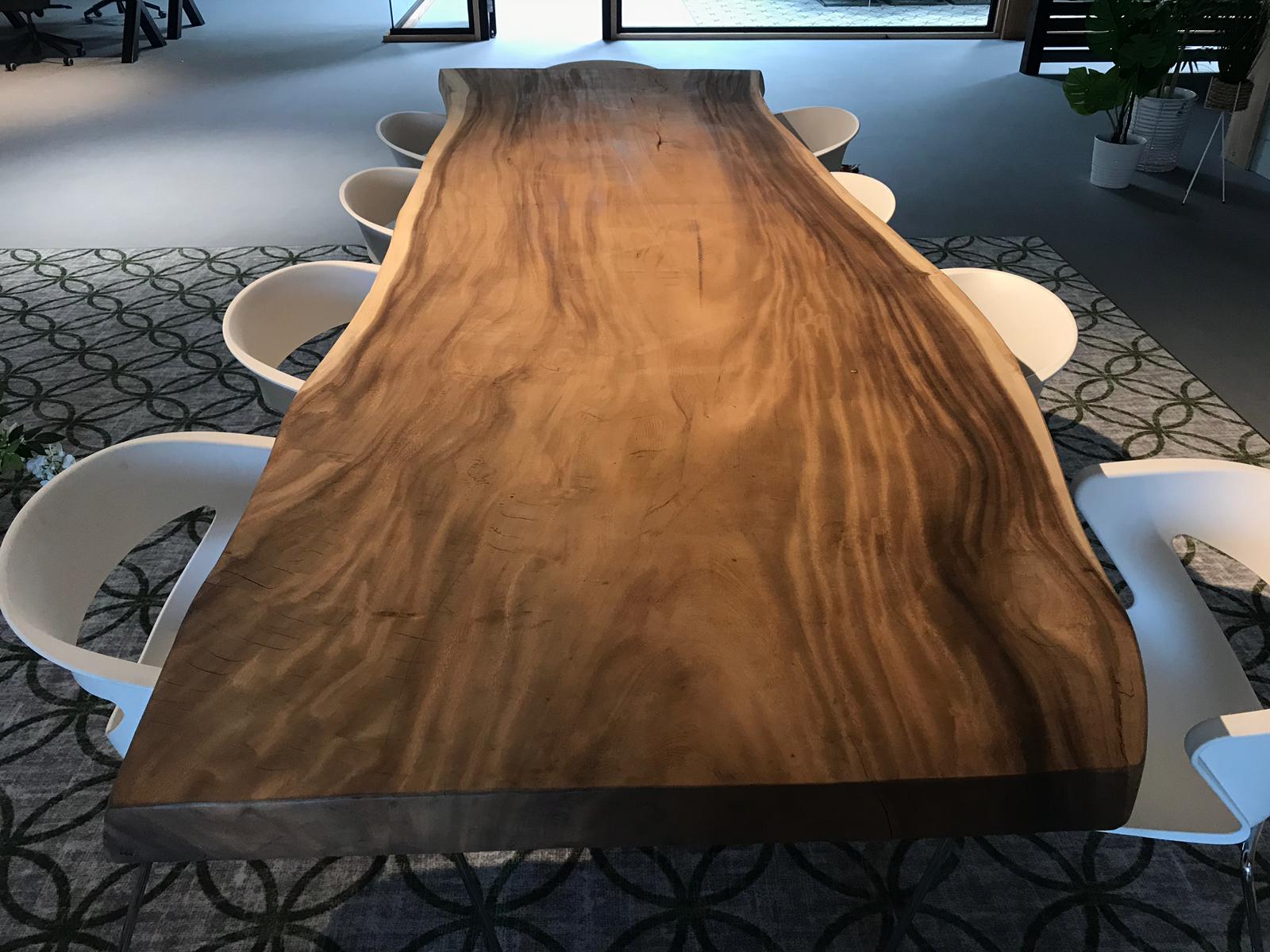 Suar boomstam tafelblad | 100 x 300 cm