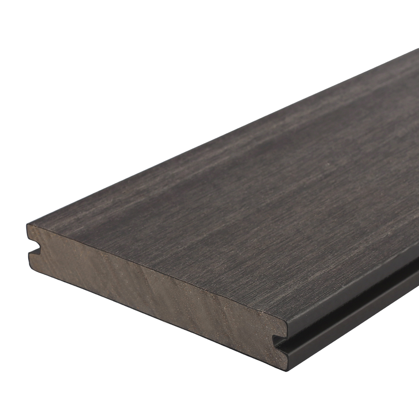 Newtechwood composiet vlonderplank massief, dark grey, 2.3 x 13.8 x 300 cm