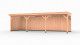 OUD_Westwood douglas overkapping fijnbezaagd, 900 x 300 cm, combinatie 3, sponningplank