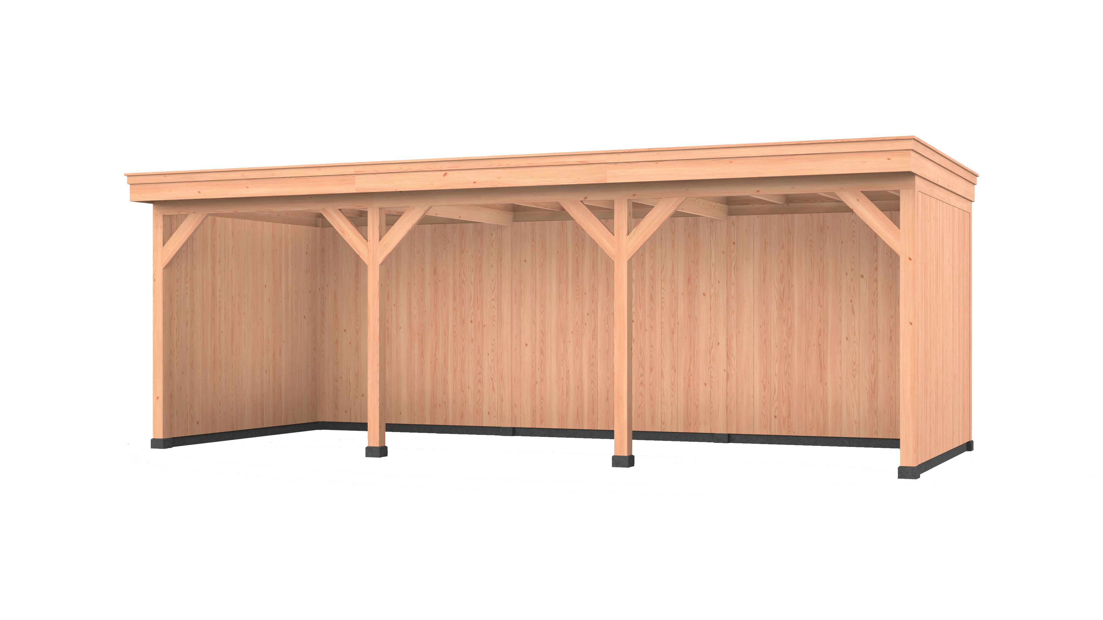 Westwood douglas overkapping fijnbezaagd, 750 x 300 cm, combinatie 4, sponningplank