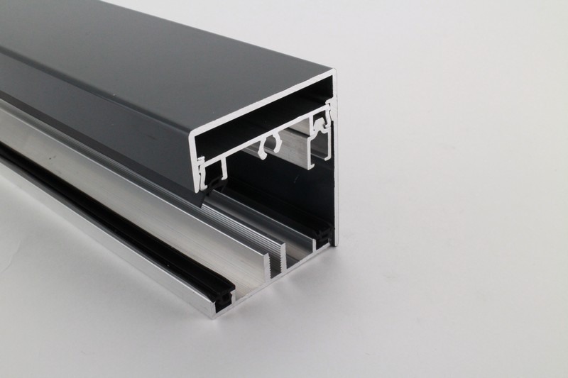 Aluminium profielset | Onderprofiel 7,5 mm + zijsluitprofiel + kliklijst in RAL | 10 mm | 400 cm