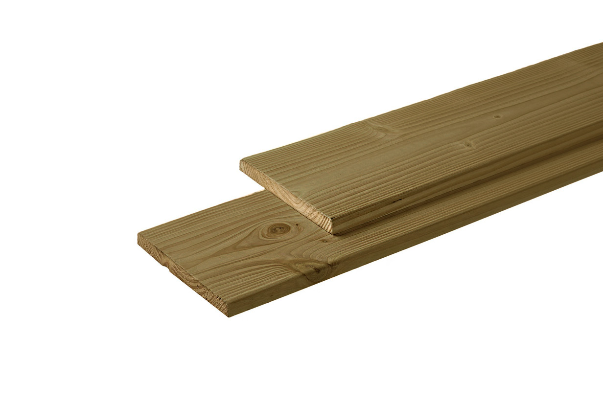 Geschaafde/fijnbezaagde plank | Douglas | Geïmpregneerd | 28 x 195 mm | 300 cm