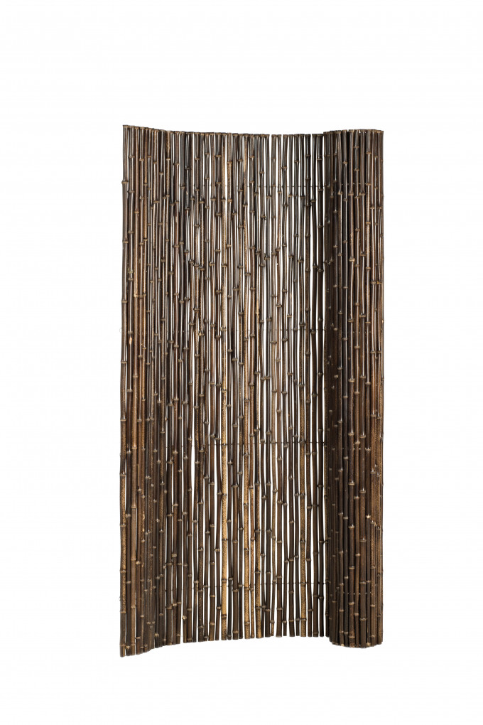 Woodvision | bamboescherm op rol | 180 x 180 cm | zwart