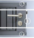 BIOHORT | Berging Avantgarde | Zilver Metallic | A1 | 180 x 220 cm | Standaard deur