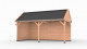 Westwood douglas overkapping zadeldak fijnbezaagd, 600 x 300 cm, combinatie 3