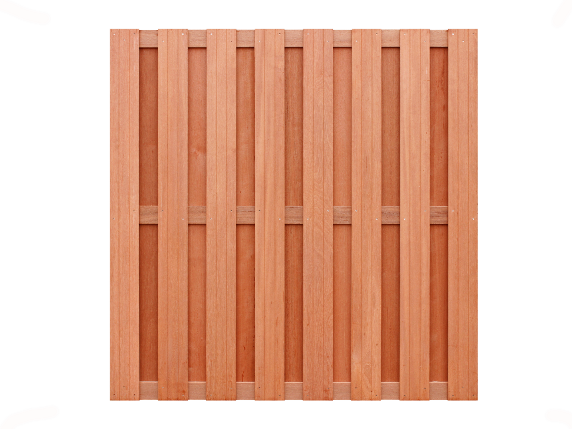 Schutting hardhout 18-planks, 180 x 180 cm | Voordelig en online schuttingen bestellen op Nubuiten