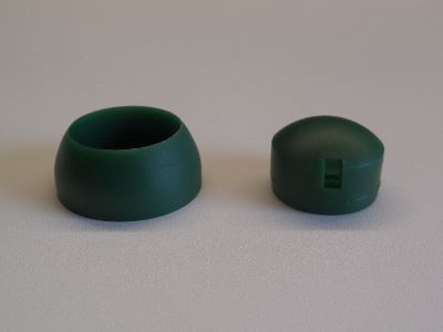 Kunststof afdekdop voor bouten | Groen | 12 mm