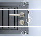 BIOHORT | Berging HighLine | Donkergrijs Metallic | Formaat HS | 275 x 155 cm | Standaard deur