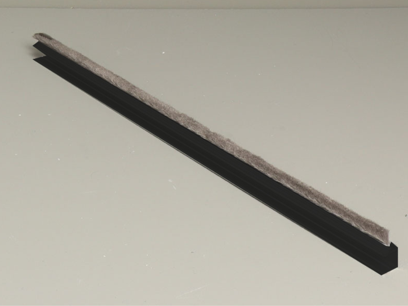 Tochtborstel zwart 250 cm