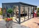 Gardendreams | Tuinkamer met dubbele deur en glasdakbedekking | 300 x 350 cm
