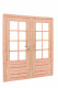 Woodvision dubbele deur 8-ruits douglas, 168 x 201 cm