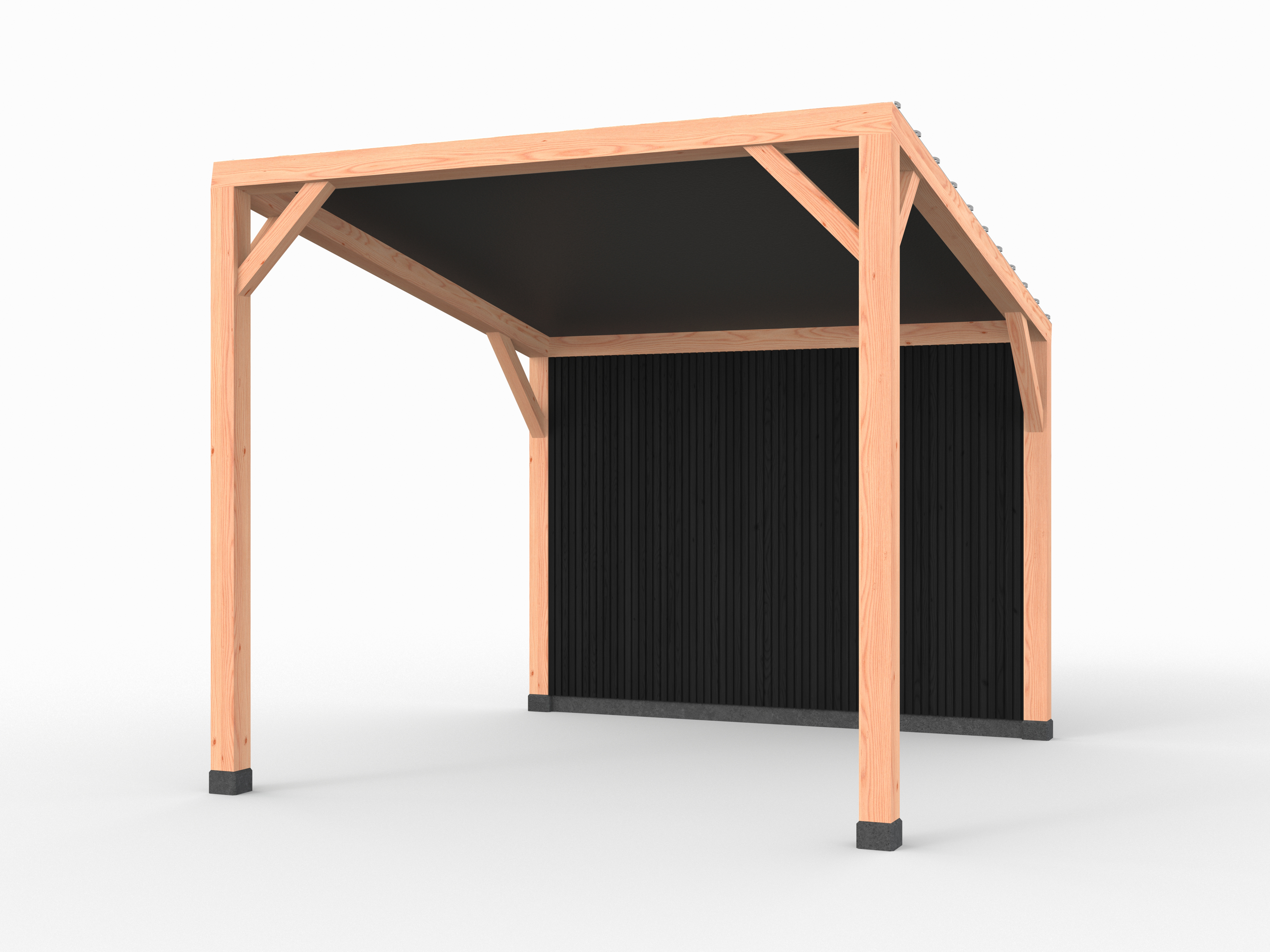 Douglas pergola waterdicht, 300 x 300 cm, C2R