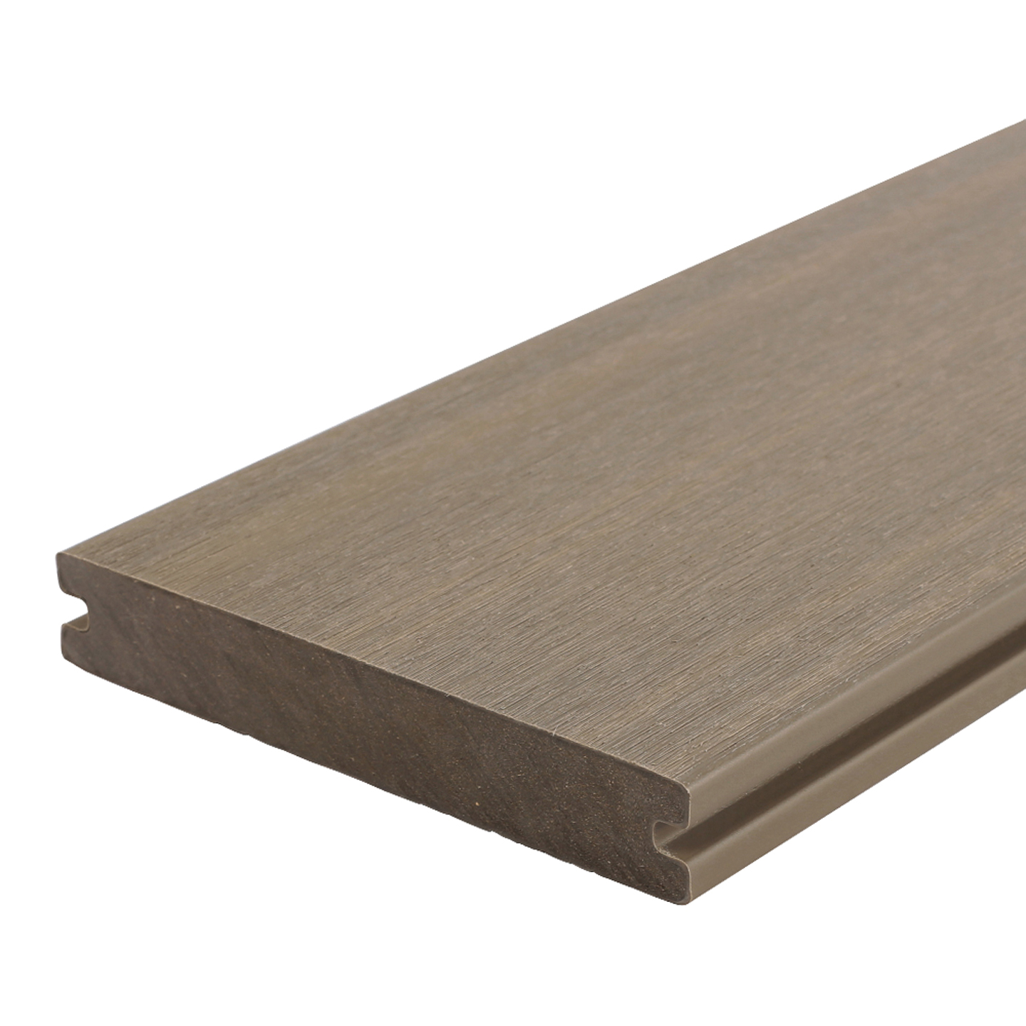 Newtechwood composiet vlonderplank massief, light grey, 2.3 x 13.8 x 400 cm