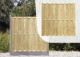 OUD_Schutting douglas fijnbezaagd, 18-planks, 180 x 180 cm, groen geïmpregneerd