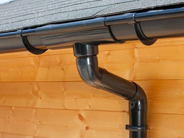 S-Lon | PVC Dakgoot Vierhoekig dak EXTRA100 | Zwart | 14-17.5 m