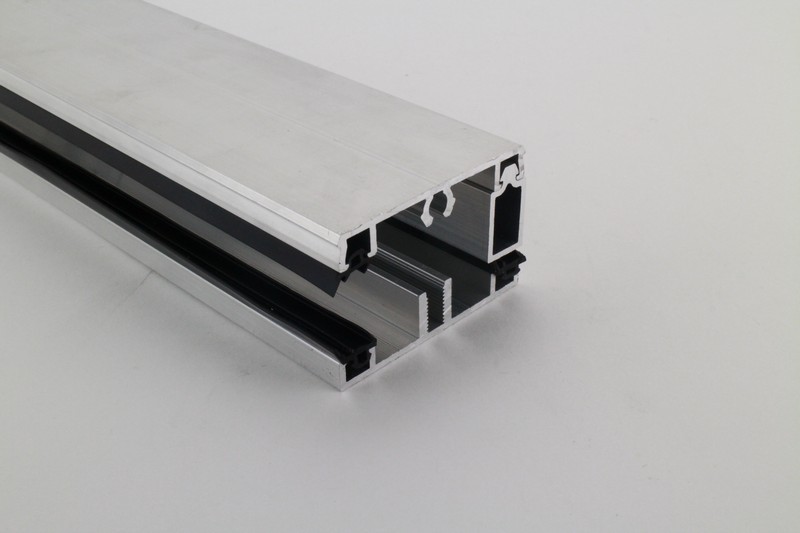 Aluminium profielset | Onderprofiel 7,5 mm + zijsluitprofiel | 16 mm | 500 cm