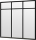 Trendhout | Steel Look raam module H-02 | 223x220 cm