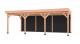 Westwood douglas overkapping comfort, 750 x 350 cm, combinatie 2, zweeds rabat