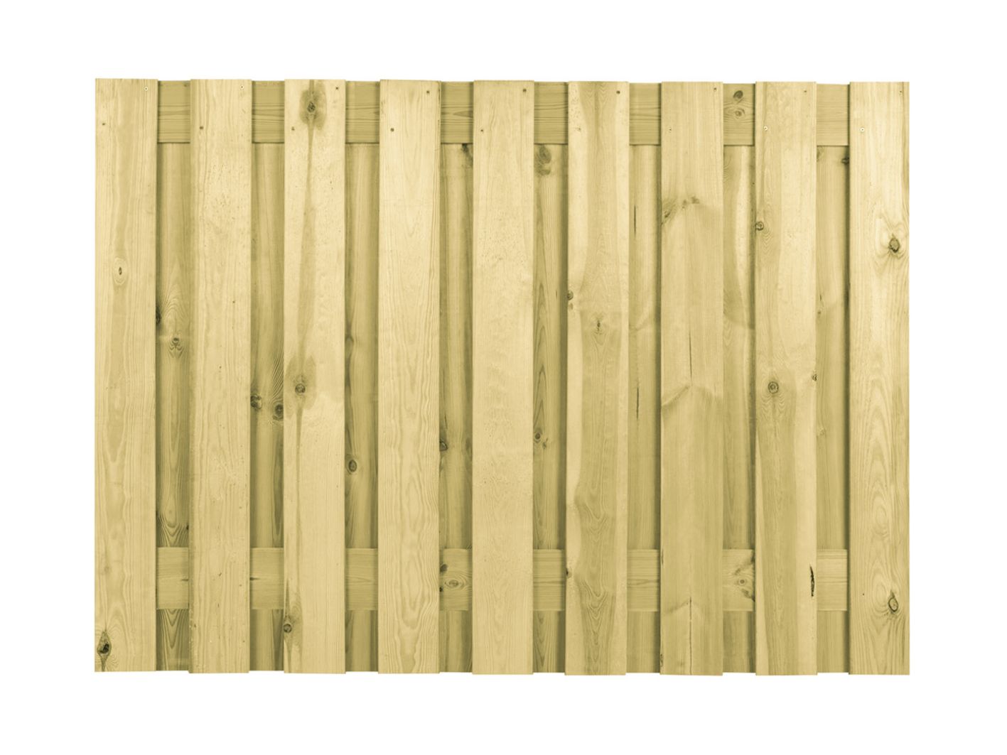 Schutting grenen geschaafd, 19-planks, 130 x 180 cm, groen geïmpregneerd
