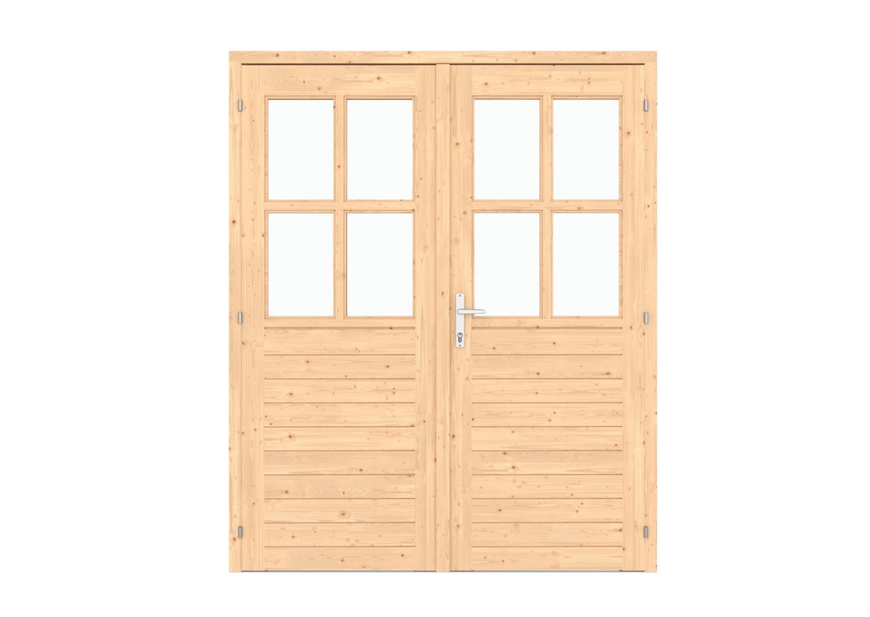 | Dubbele deur | 4-ruits | 1385 mm | Tuinhout