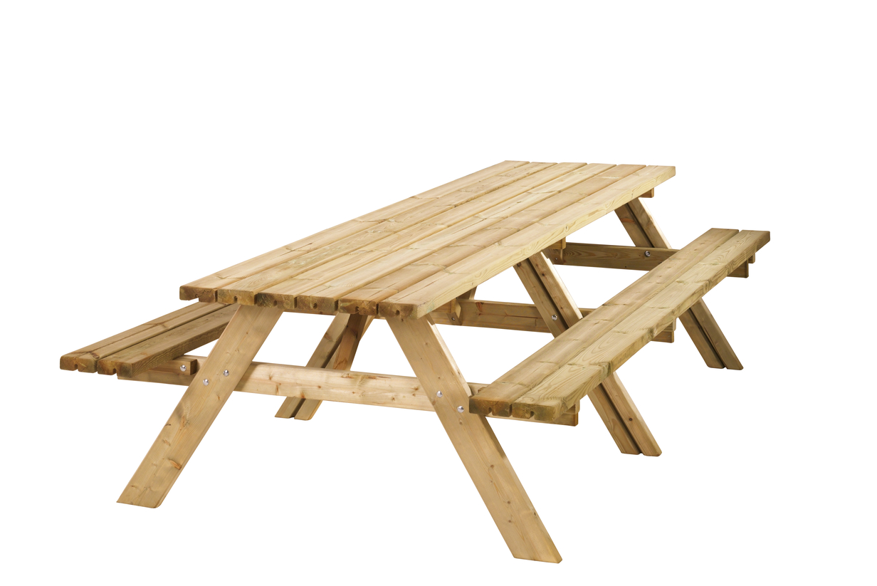 Picknicktafel Harrie, 300 cm, groen geïmpregneerd