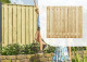 OUD_Grenen plankenscherm | Geschaafd | 21-planks | 150 x 180 cm | Groen geïmpregneerd