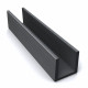 Duofuse | Groot U-profiel tbv betonplaat  4,2 x 3,5 | 182 cm | Graphite Black