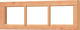 Trendhout | Vast panoramaraam | 107.2x34.2 cm | Onbehandeld
