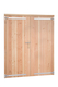 Woodvision | Dubbele dichte deur | 168 x 201 cm | Onbehandeld