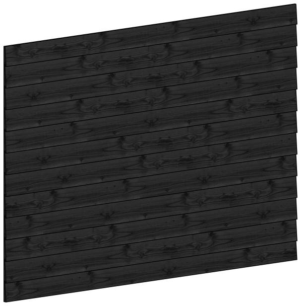 Trendhout | Wandmodule K potdekselplanken zwart | 223x156 cm