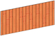 Trendhout | Wandmodule F sponningplanken | 276x117 cm
