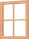Trendhout | Vast raamkozijn | 72.6x87.7 cm | Wit