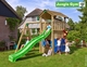 Jungle Gym | Cottage + Playhouse + 2-Swing | DeLuxe | Rood