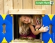 Jungle Gym | Cottage + Playhouse + 2-Swing | DeLuxe | Blauw