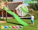 Jungle Gym | Chalet + Balcony + 2-Swing X'tra | DeLuxe | Lichtgroen