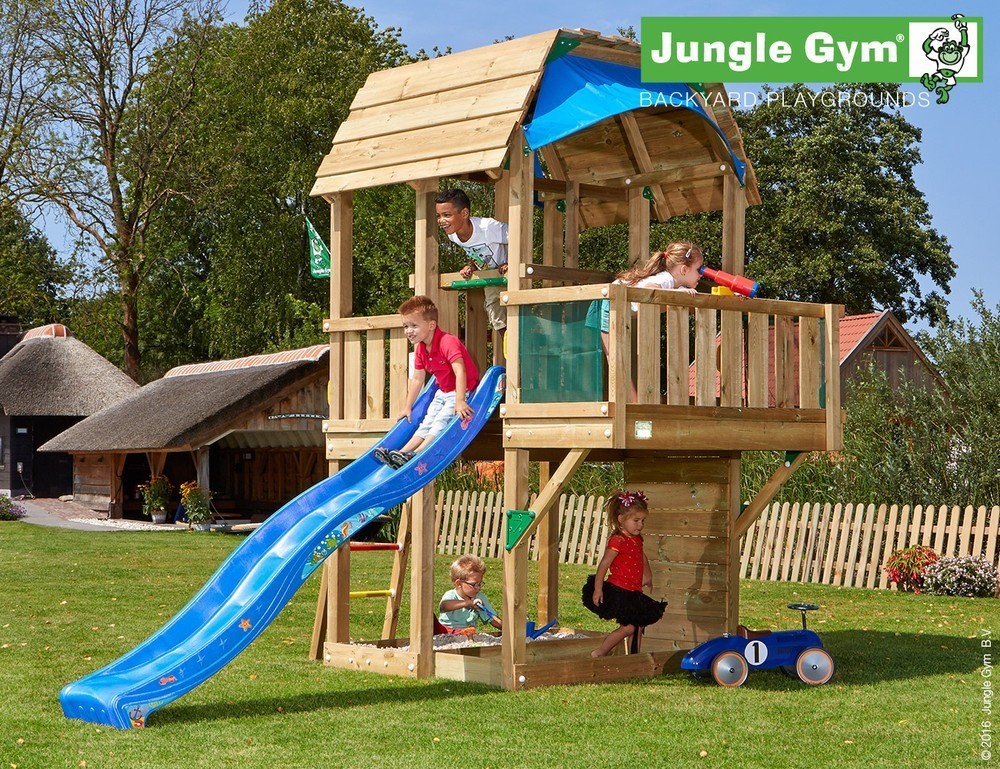 Jungle Gym | Barn + Balcony | DeLuxe | Blauw