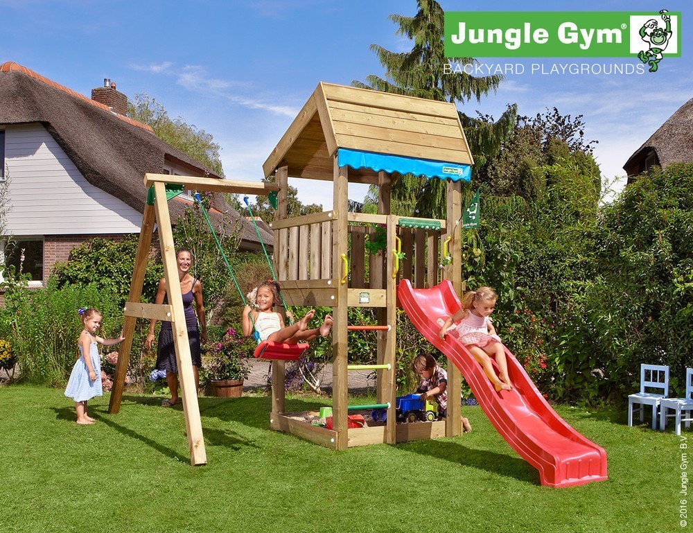 Jungle Gym | Home + 1-Swing X'tra | DeLuxe | Rood | OP=OP!
