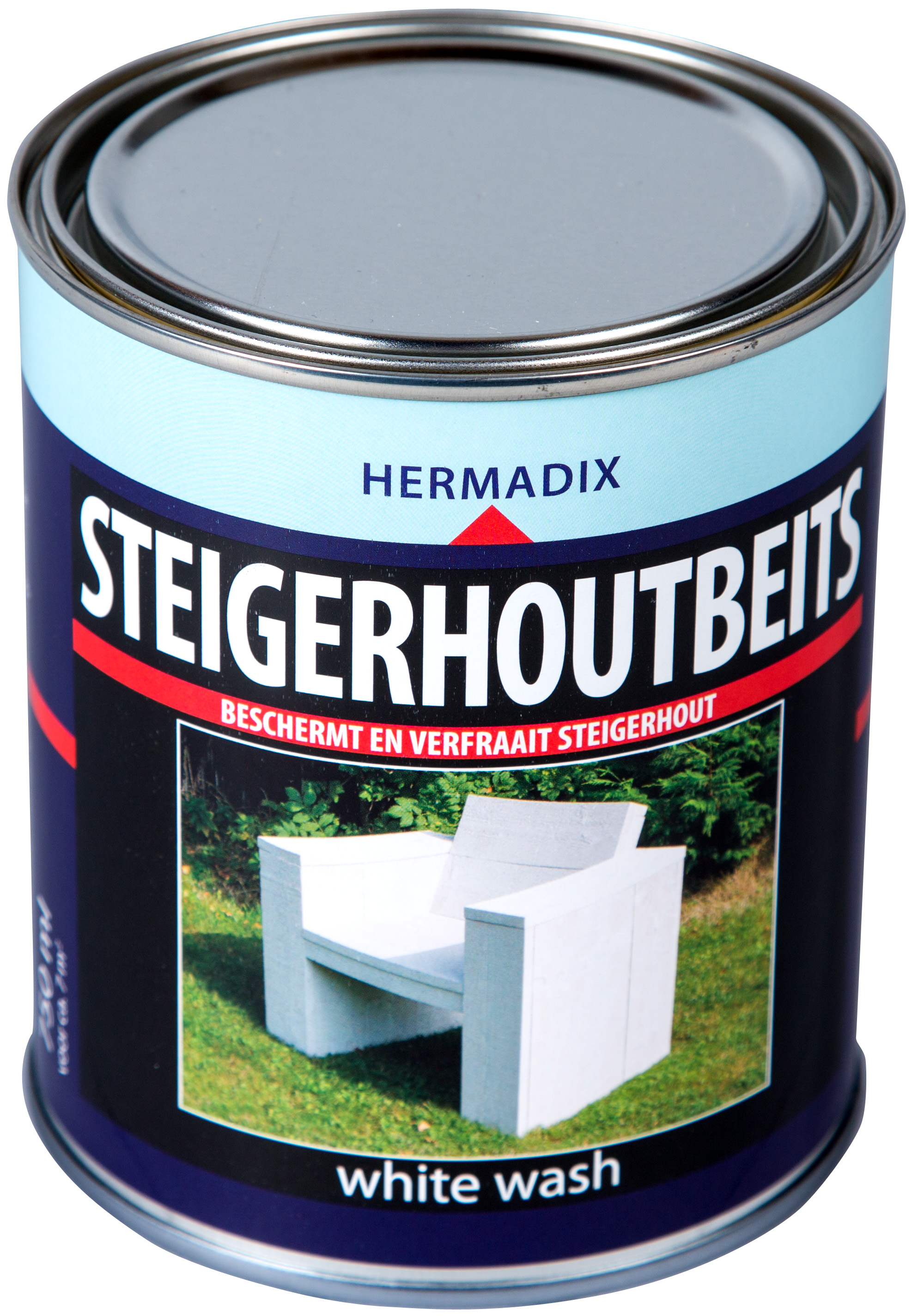 Hermadix | Steigerhouten beits White Wash | 750 ml